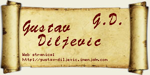 Gustav Diljević vizit kartica